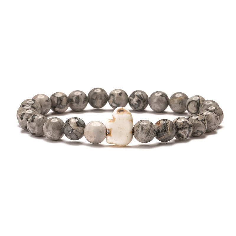 Olivenorma Elephant Protection Bracelet with Card - Map Stone - With Card - image 23