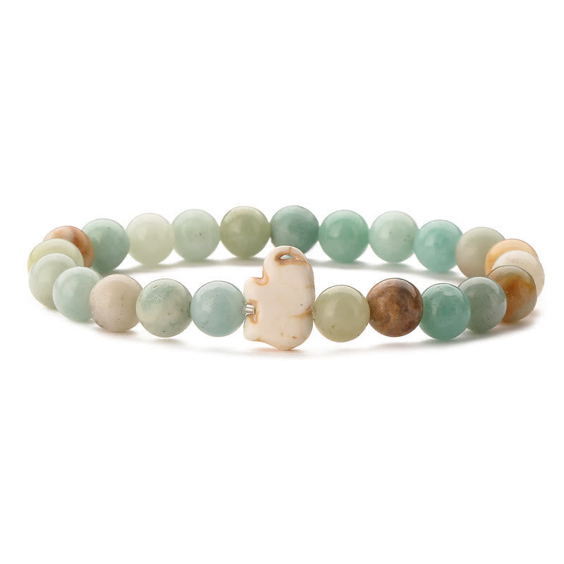 Olivenorma Elephant Protection Bracelet with Card - Amazonite - With Card - image 14