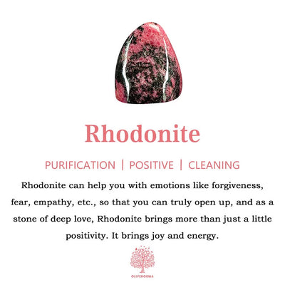 Olivenorma Rhodonite Pearl Crystal Jewelry Set - image 4