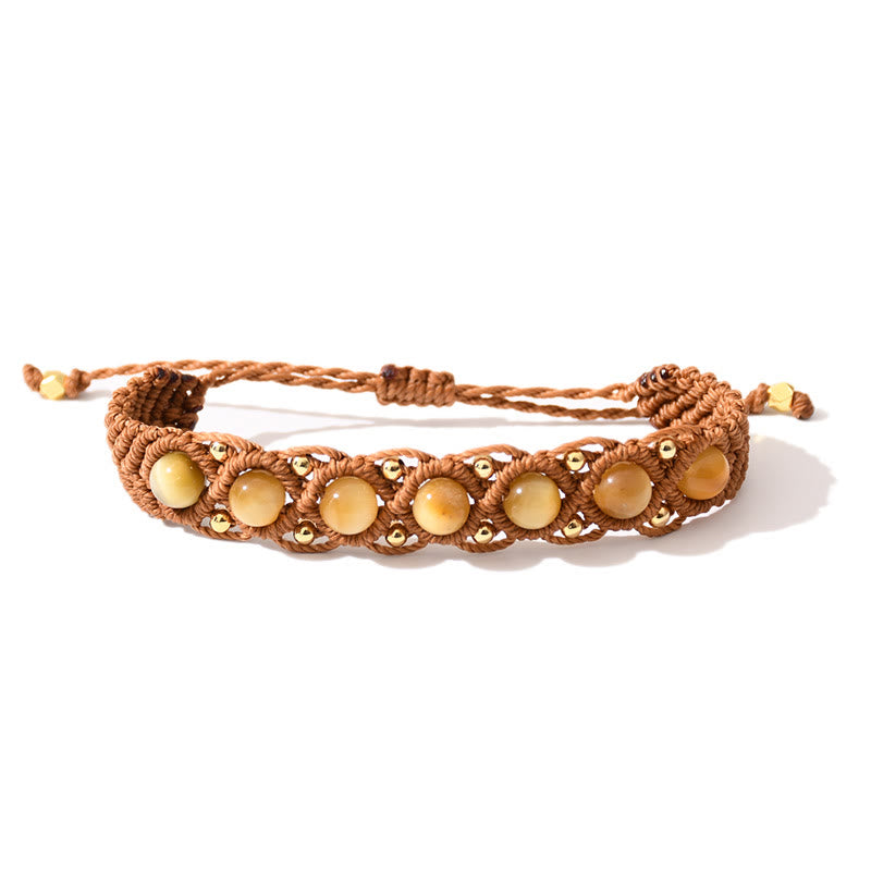 Olivenorma Multicolor Tiger Eye Wrapped Design Bracelet - Gold Tiger Eye - image 10
