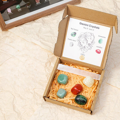 Olivenorma Zodiac Crystal Raw Stone Healing Set - Gemini - image 6