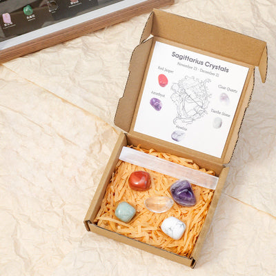 Olivenorma Zodiac Crystal Raw Stone Healing Set - Sagittarius - image 3