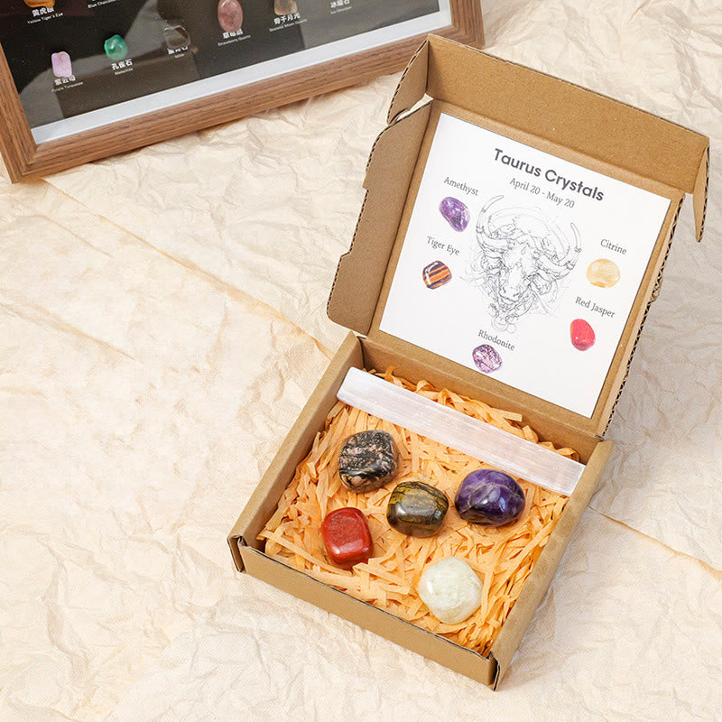 Olivenorma Zodiac Crystal Raw Stone Healing Set - Capricorn - image 10