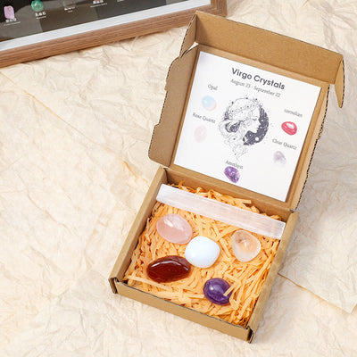 Olivenorma Zodiac Crystal Raw Stone Healing Set - Virgo - image 12