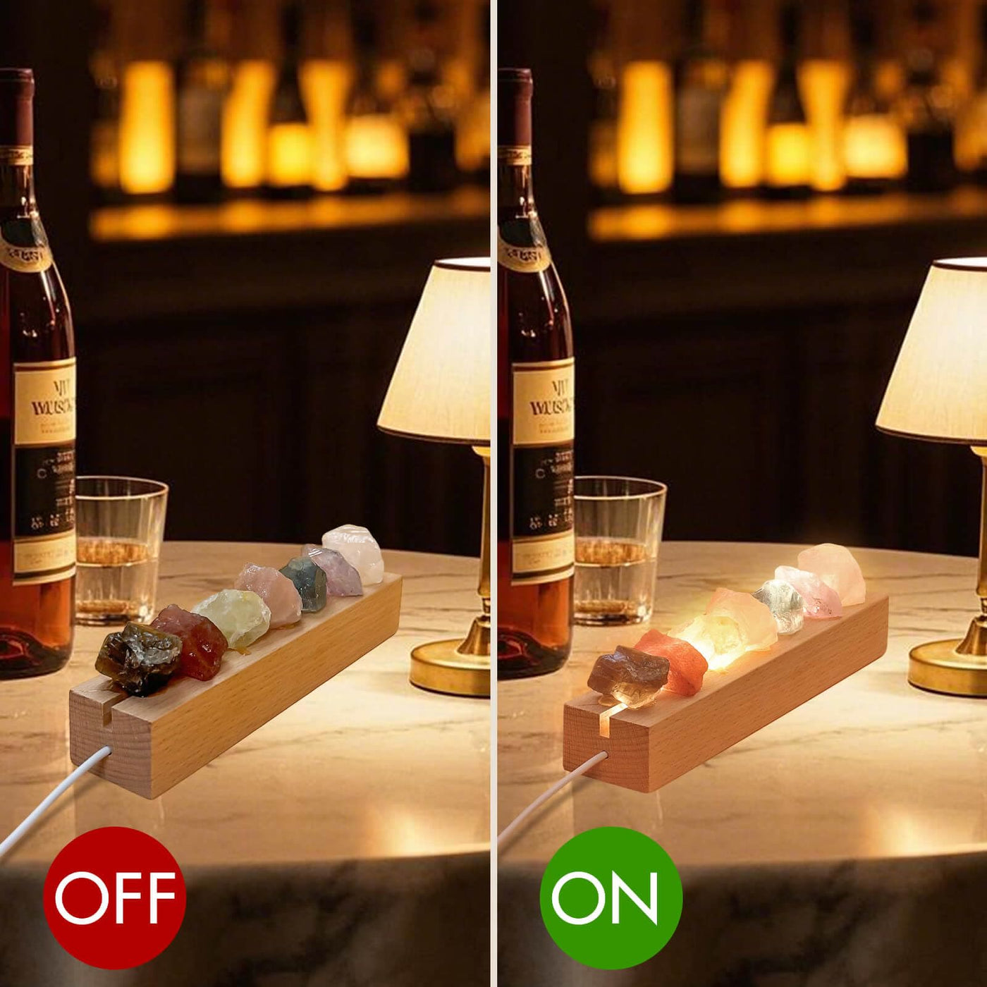 Olivenorma Rainbow Crystal Diffuser Night Light Crystal Lamp - image 4