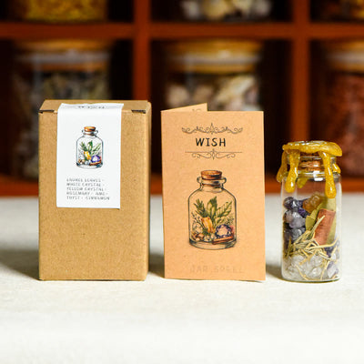 Olivenorma Natural Stone Healing Wish Bottle Gemstone Decoration - WISH - image 10