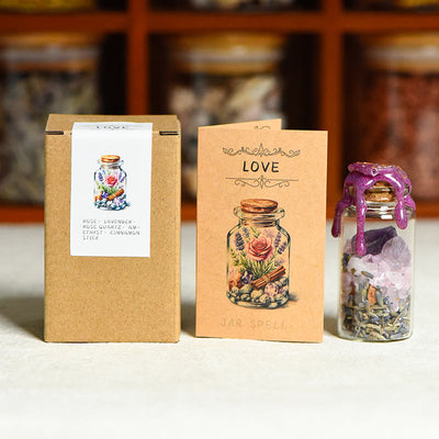 Olivenorma Natural Stone Healing Wish Bottle Gemstone Decoration - LOVE - image 4