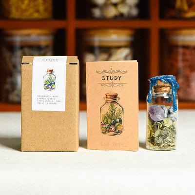 Olivenorma Natural Stone Healing Wish Bottle Gemstone Decoration - STUDY - image 7