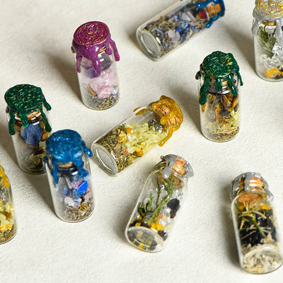 Olivenorma Natural Stone Healing Wish Bottle Gemstone Decoration - image 0