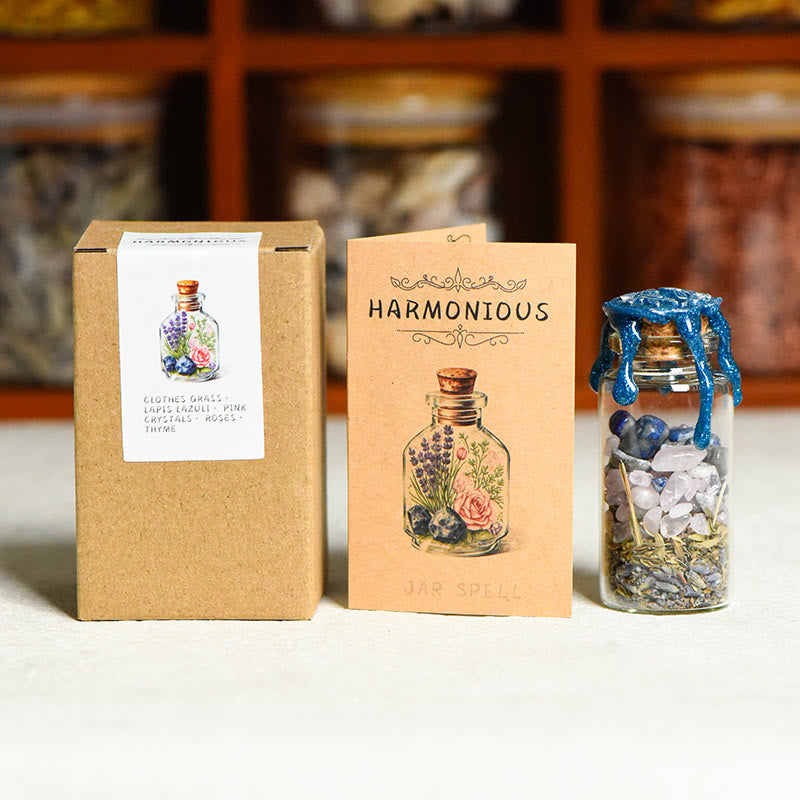 Olivenorma Natural Stone Healing Wish Bottle Gemstone Decoration - HARMONIOUS - image 2