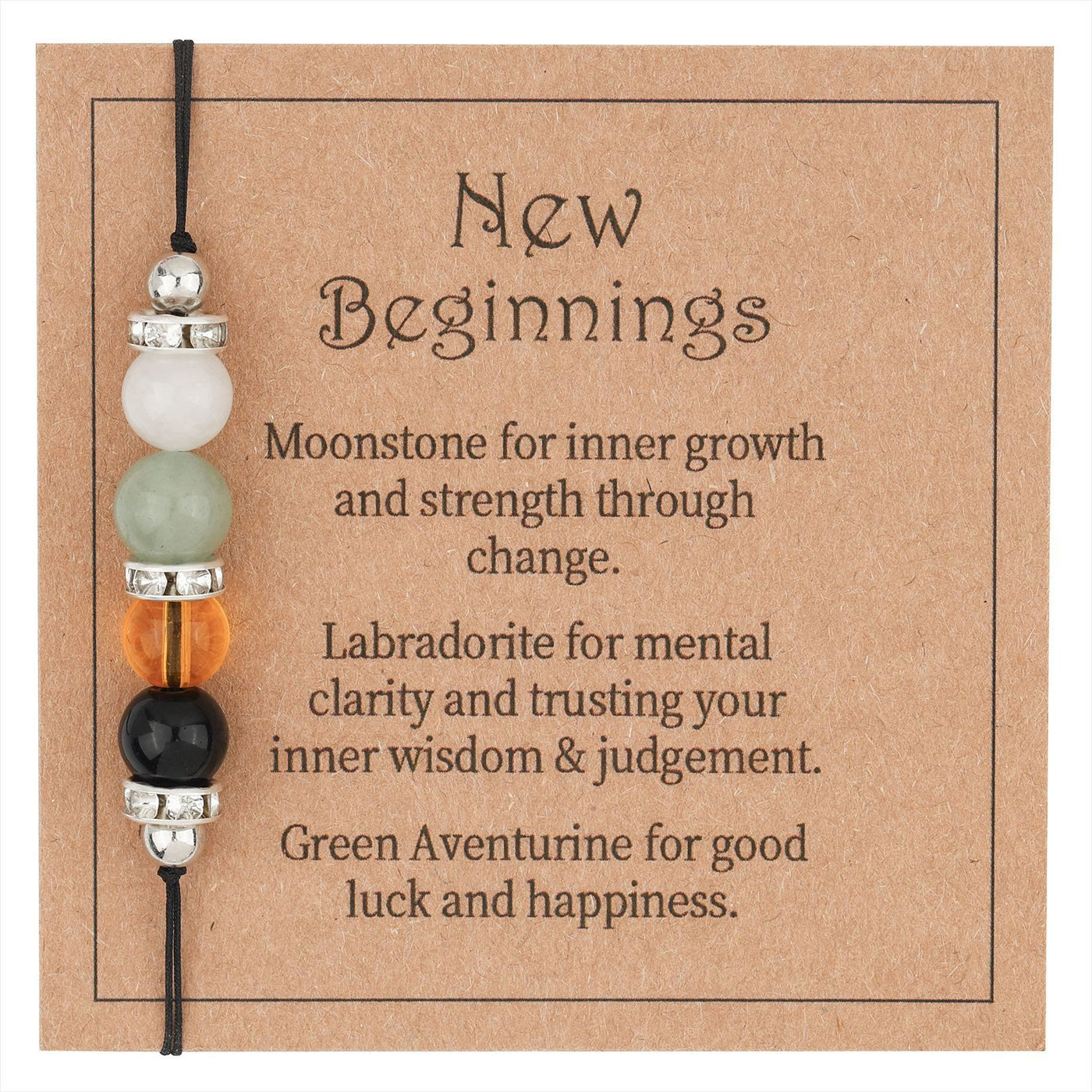 Olivenorma Natural Stone Crystal Beaded Healing Keychain - White Rhinestone Circle#01 - image 0