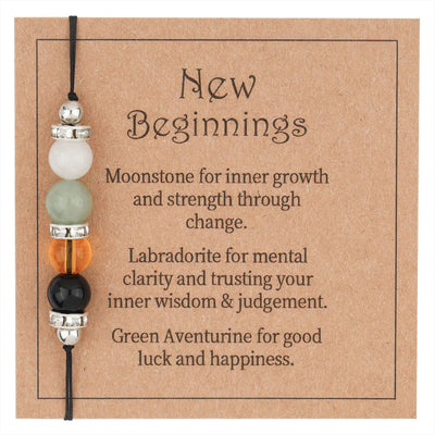 Olivenorma Natural Stone Crystal Beaded Healing Keychain - White Rhinestone Circle#01 - image 0