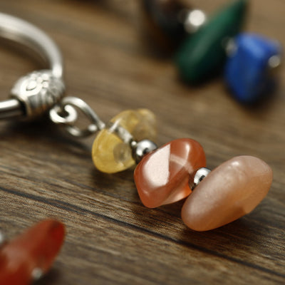 Olivenorma Handmade Natural Stone Healing Keychain - image 17