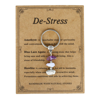 Olivenorma Handmade Natural Stone Healing Keychain - De-Stress - image 14