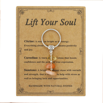 Olivenorma Handmade Natural Stone Healing Keychain - Lift Your Soul - image 5