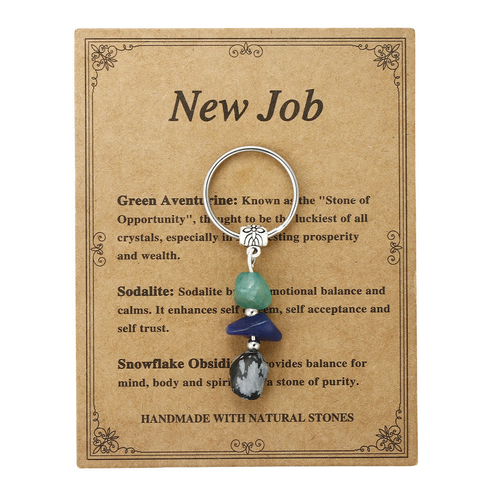 Olivenorma Handmade Natural Stone Healing Keychain - New Job - image 10