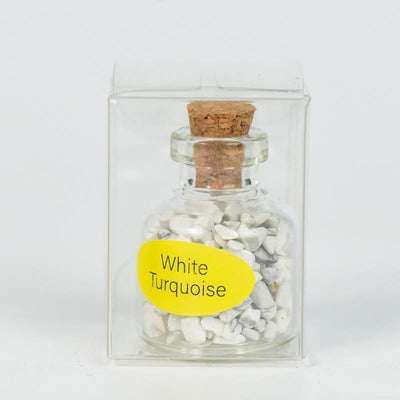 Olivenorma Natural Stone Crystal Wish Bottle Gemstone Decoration - White Turquoise - image 26
