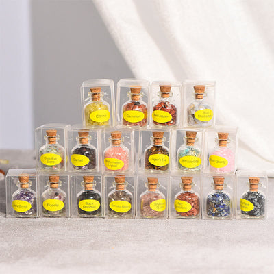 Olivenorma Natural Stone Crystal Wish Bottle Gemstone Decoration - image 47