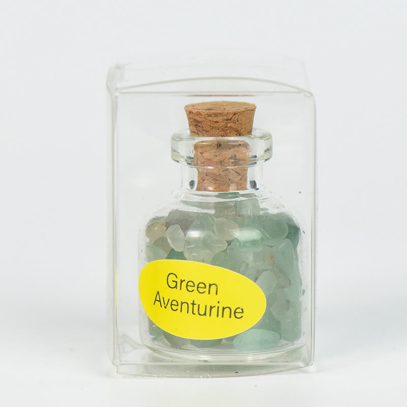 Olivenorma Natural Stone Crystal Wish Bottle Gemstone Decoration - Green Aventurine - image 16