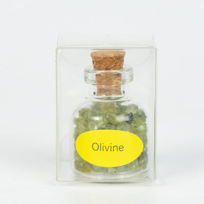 Olivenorma Natural Stone Crystal Wish Bottle Gemstone Decoration - Olivine - image 40