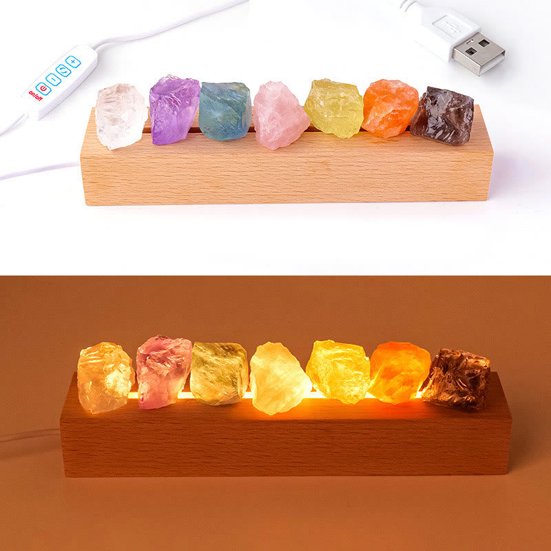 Olivenorma Rainbow Crystal Diffuser Night Light Crystal Lamp - USB Wired Base - image 2