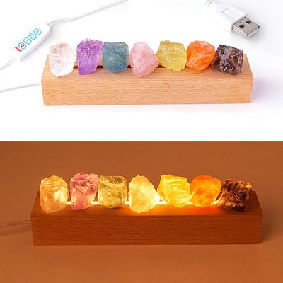 Olivenorma Rainbow Crystal Diffuser Night Light Crystal Lamp - USB Wired Base - image 2