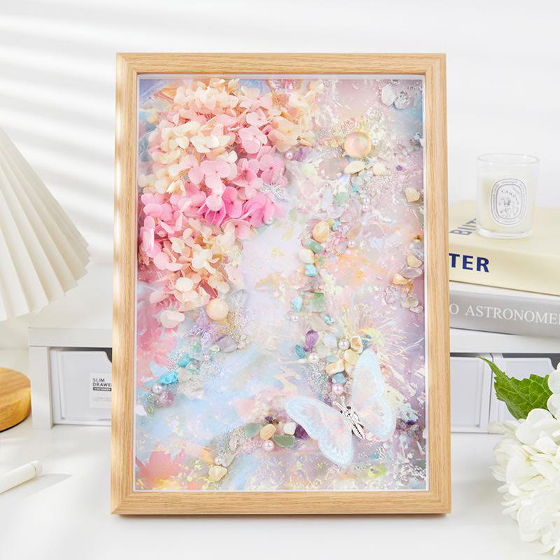 Olivenorma Crystal Frame Art Desktop Decoration - Monet Garden - Morning Mist - image 5