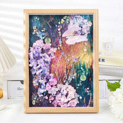 Olivenorma Crystal Frame Art Desktop Decoration - Monet Garden - Butterfly Whisper - image 6