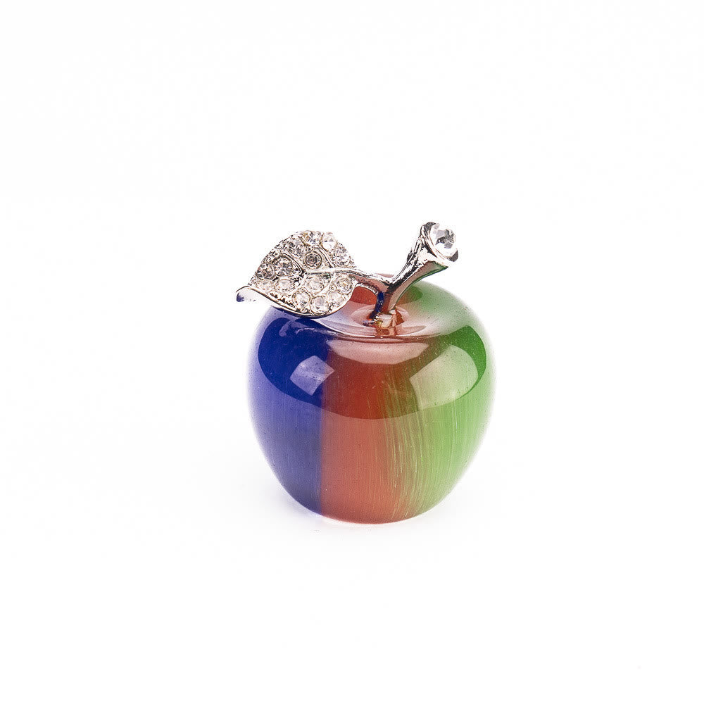 Olivenorma Christmas Eve Natural Stone Apple Carving Gemstone Decoration - Tricolor Jasper - 30*35cm - image 18