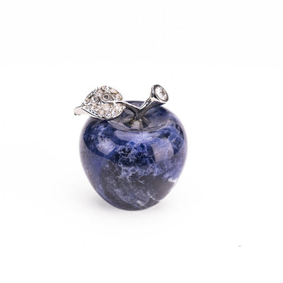Olivenorma Christmas Eve Natural Stone Apple Carving Gemstone Decoration - Blue Sodalite - 30*35cm - image 12