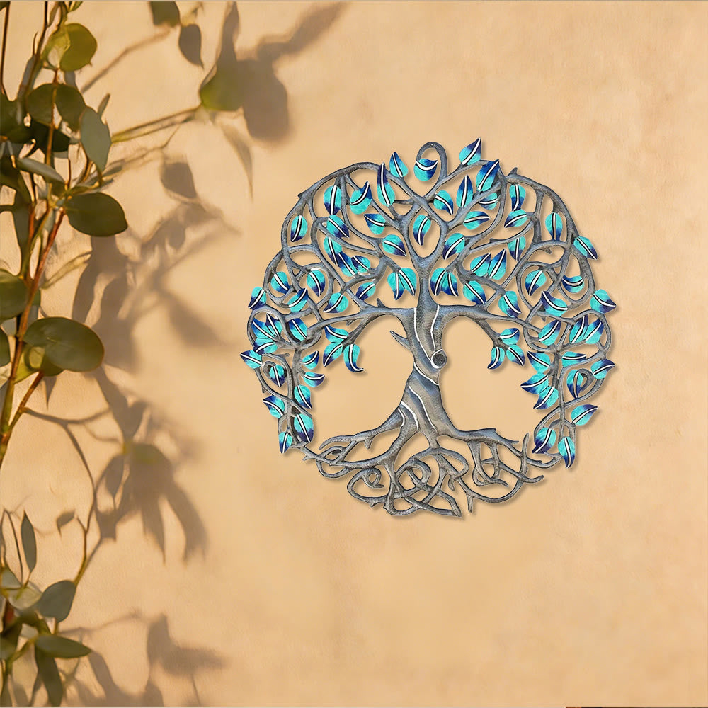 Olivenorma Turquoise Tree Of Life Metal Wall Decor – au.olivenorma