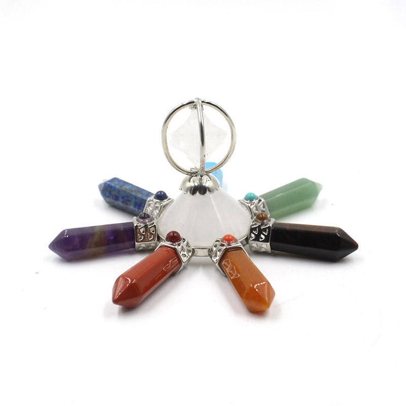 Olivenorma Natural Crystal Chakra Decoration