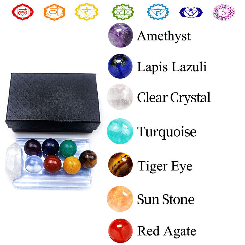 Chakra Rainbow Ball Crystal Set