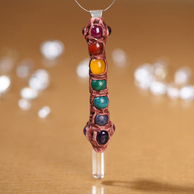 Olivenorma Natural 7 Chakra Red Pendant