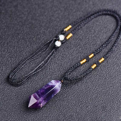 Olivenorma Natural Crystal Amethyst Healing Necklace - image 3