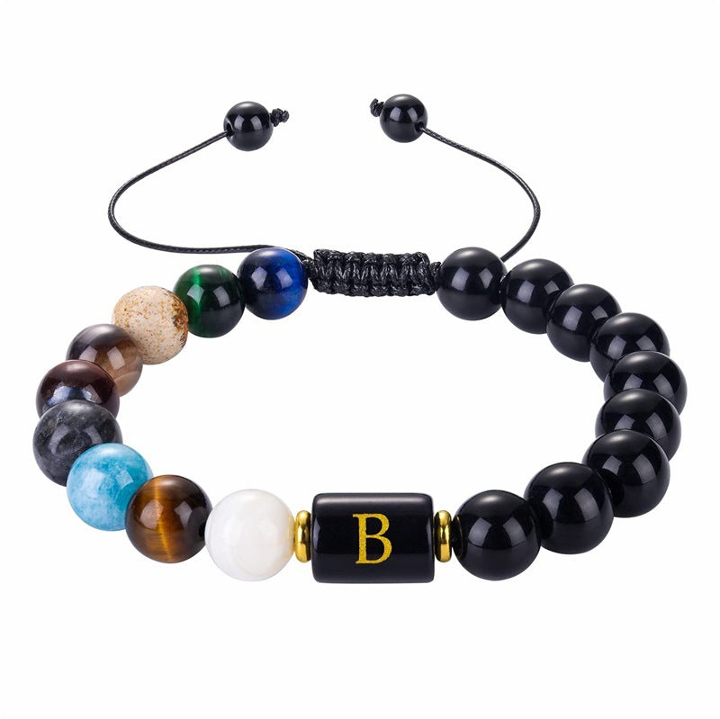 Olivenorma Cosmic Galaxy Protection Letter Bracelet