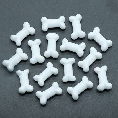 Olivenorma Natural Quartz Crystal Mini Bone Gemstone Decoration - White Jade - image 24