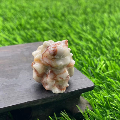 Olivenorma Natural Stone 3cm Nine Tailed Fox Gemstone Decoration - Rhodochrosite - image 48