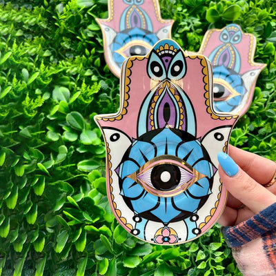 Olivenorma Hamsa Evil Eye Dish Coaster