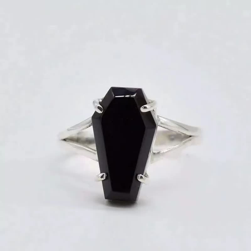 Olivenorma Black Onyx Coffin Ring