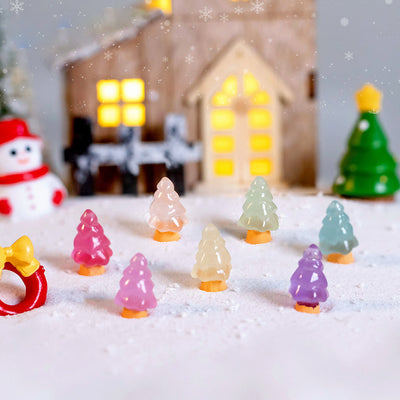 Olivenorma 5Pcs Crystal Mini Christmas Tree Sculpture Gemstone Decoration - image 7