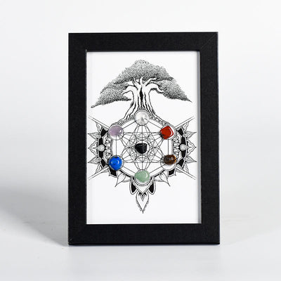 Olivenorma Tree Of Life Pattern Chakra Photo Frame Decoration