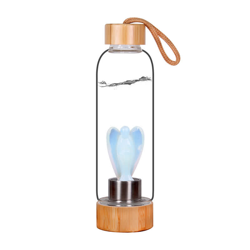 Olivenorma Carved Angel Water Bottle Crystal Decoration