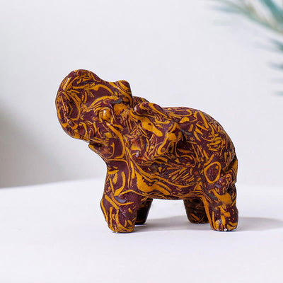 Olivenorma Natural Crystal Elephant Carving Ornament Gemstone Decoration - Bronzite - image 19