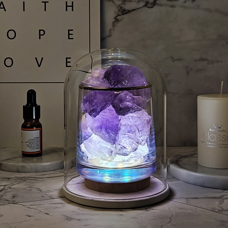 Olivenorma Fireless Diffuser Stone Crystal Aromatherapy Lamp