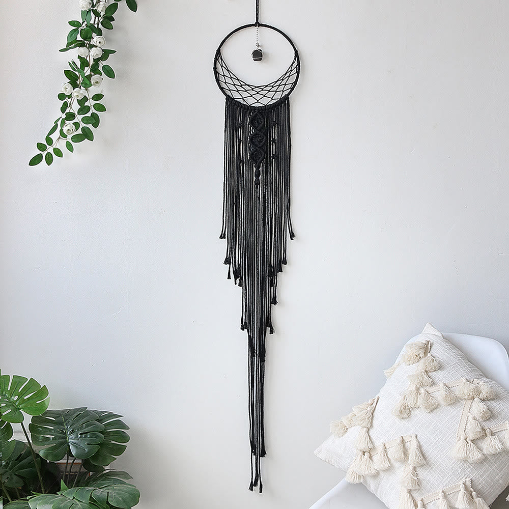 Olivenorma Evil Eye Woven Triangle Tassel Dream Catcher