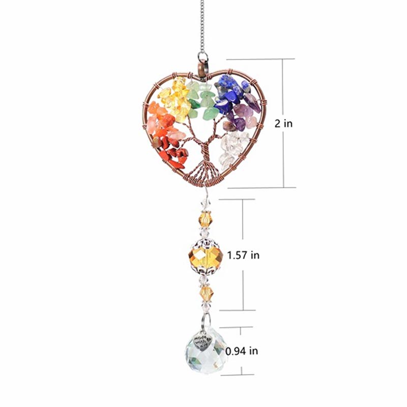 Olivenorma Chakra Stones Tree Of Life Wall Hanging Orgone Energy Home Decoration