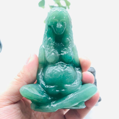 Olivenorma Natural Hand Statue Of Goddess Gaia Carving Decoration