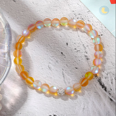 Olivenorma Zircon Crystal Glass Bead Bracelet