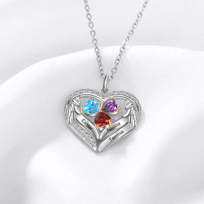 Olivenorma Personalized Birthstone Engraved Name Gift CZ Necklace